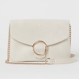 H&M Cream Crossbody with Gold Ring Detail
